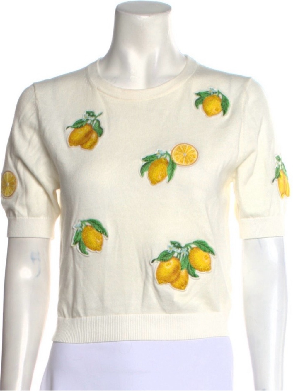 Alice & Olivia Cotton Knit Pullover